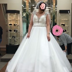 Brand New Wedding Dress Tiara and Vail